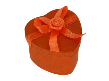 Ringbox Schmuckbox orange
